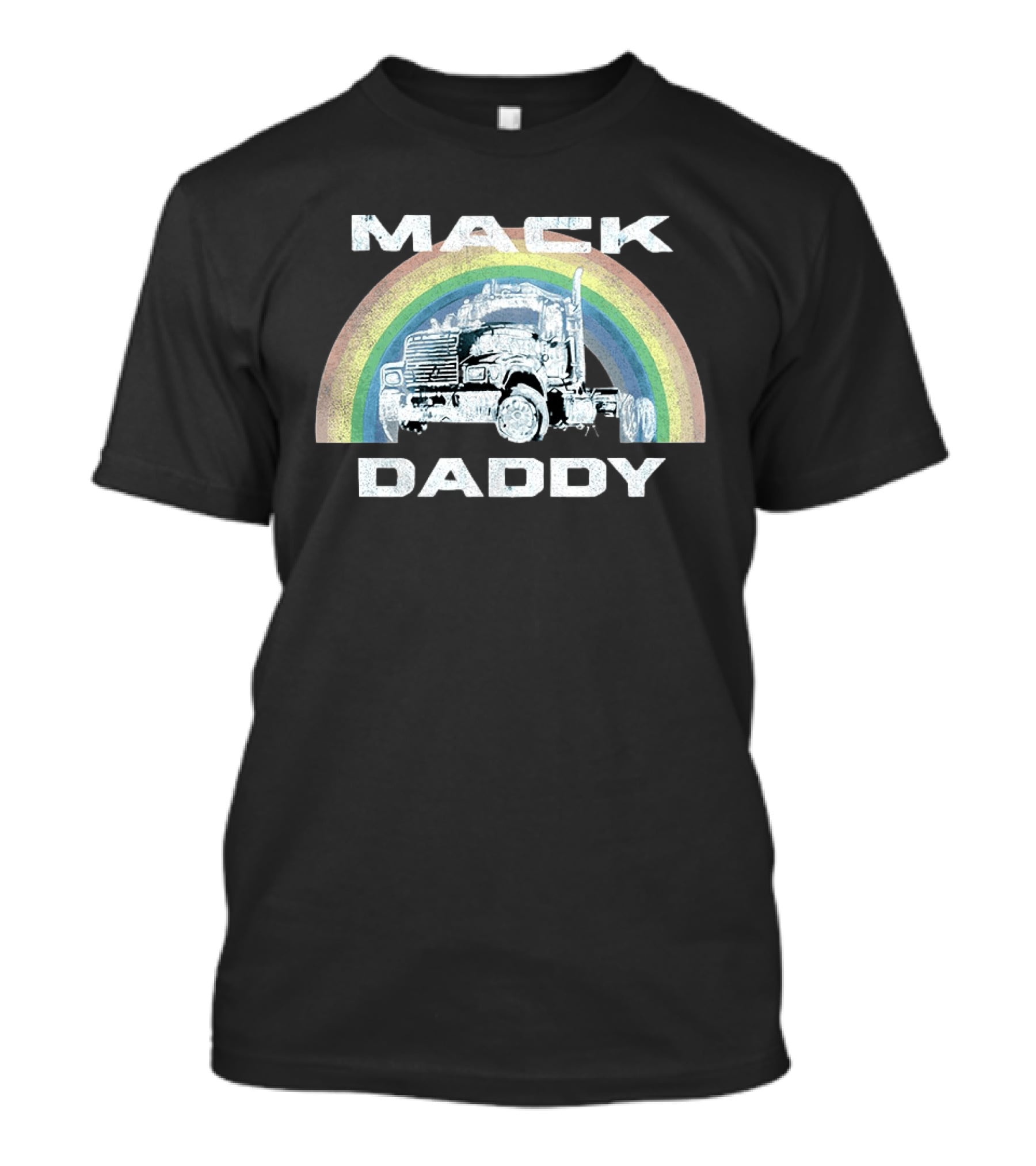 Mack Daddy Vintage Truck Rainbow T-Shirt