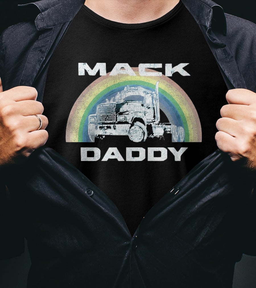 Mack Daddy Vintage Truck Rainbow T-Shirt