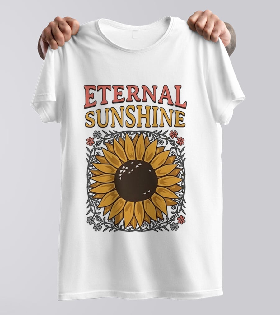 Eternal Sunshine Sunflower Blossom Floral T-Shirt