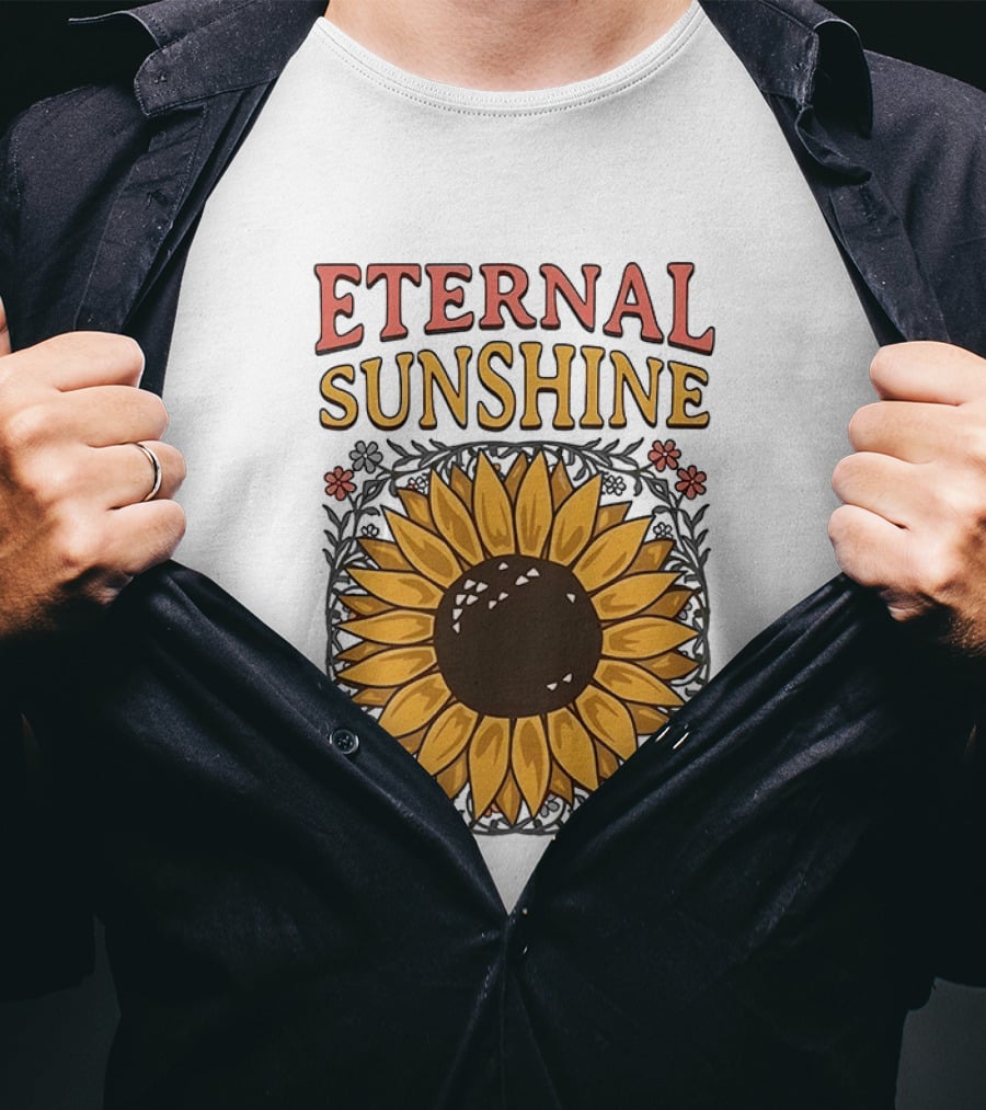 Eternal Sunshine Sunflower Blossom Floral T-Shirt