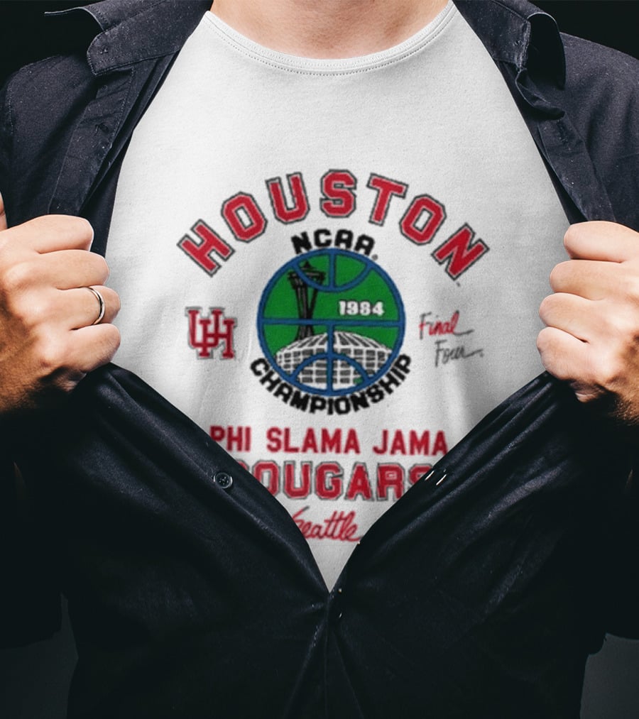 Houston Cougars NCAA Final Four Seattle Phi Slama Jama T-Shirt