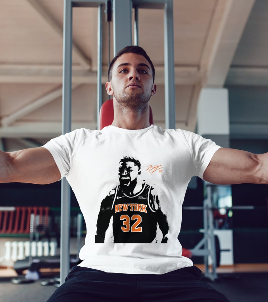 Karl Anthony Towns New York 32 Signature Knicks T-Shirt