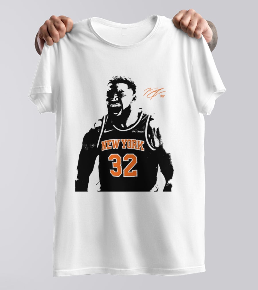Karl Anthony Towns New York 32 Signature Knicks T-Shirt