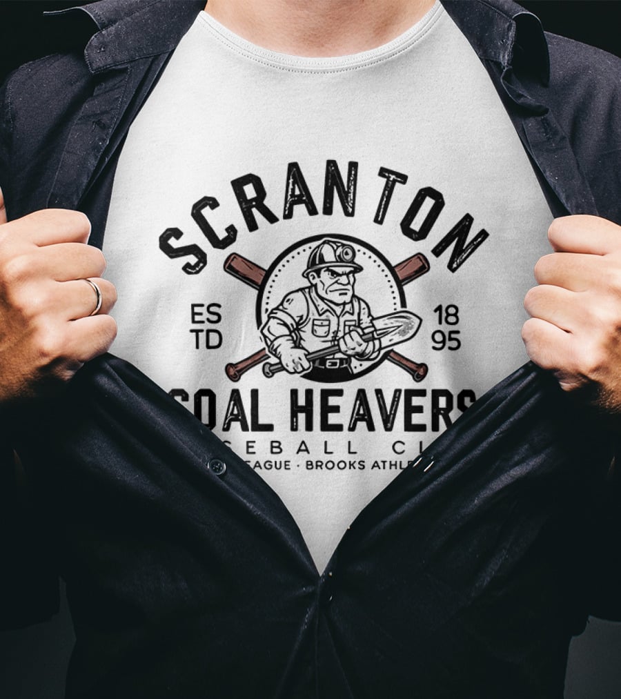 Scranton Coal Heavers Baseball Club Eastern League Brooks Athletic Field 1895 T-Shirt
