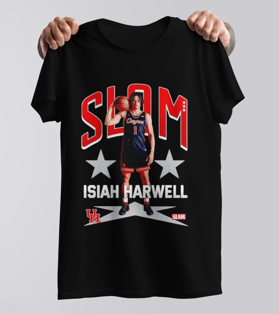Slam Isiah Harwell Houston Cougars Basketball Remix T-Shirt
