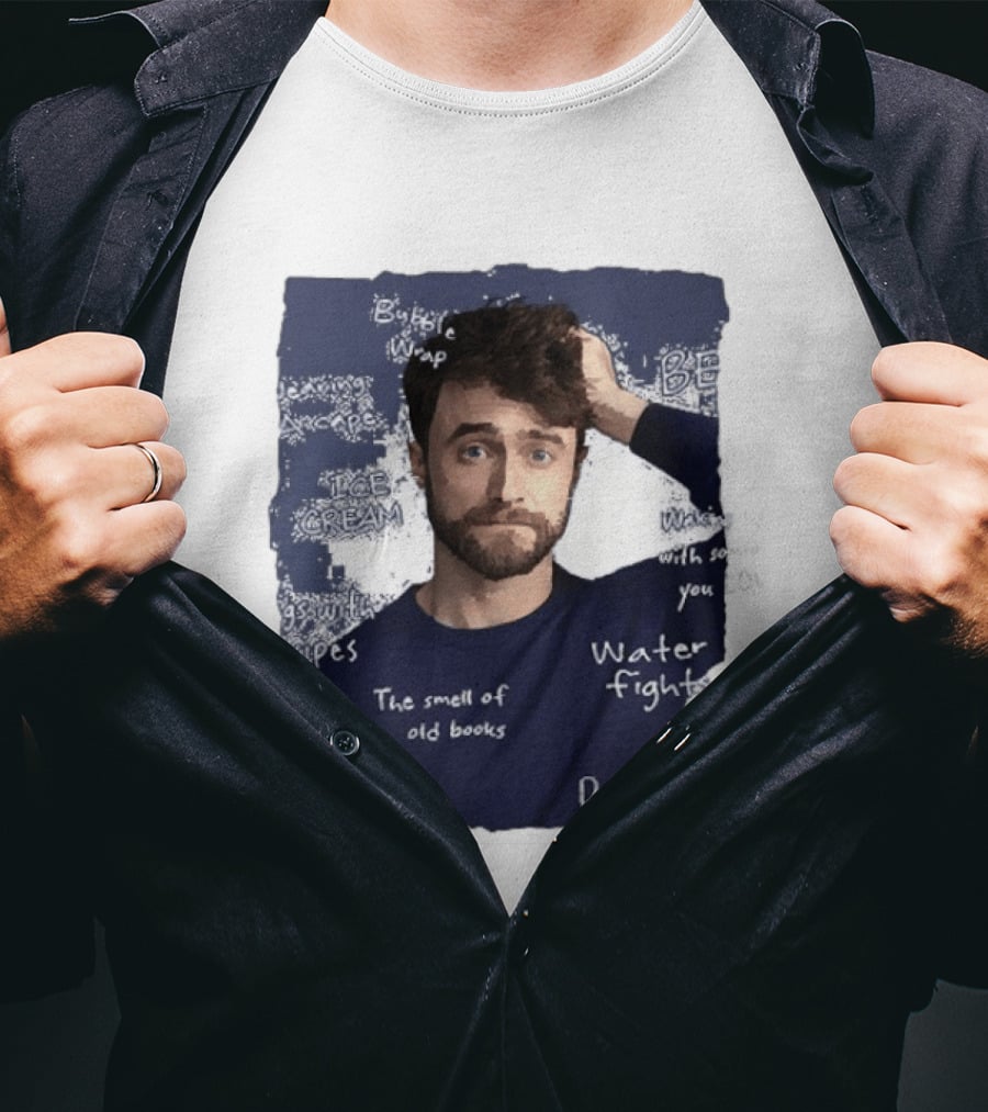 Bubble Wrap Beside Water Fights Ice Cream Chocolate The Smell Of Old Books Daniel T-Shirt