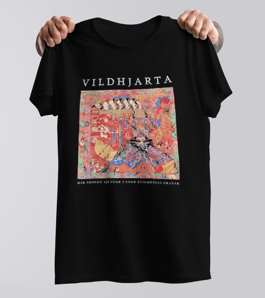 Vildhjarta Där Skogen Sjunger Under Evighetens Granar Psychedelic Fantasy Forest Band T-Shirt