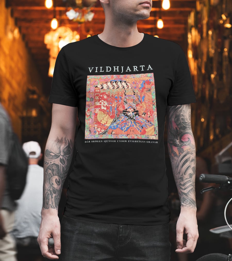 Vildhjarta Där Skogen Sjunger Under Evighetens Granar Psychedelic Fantasy Forest Band T-Shirt
