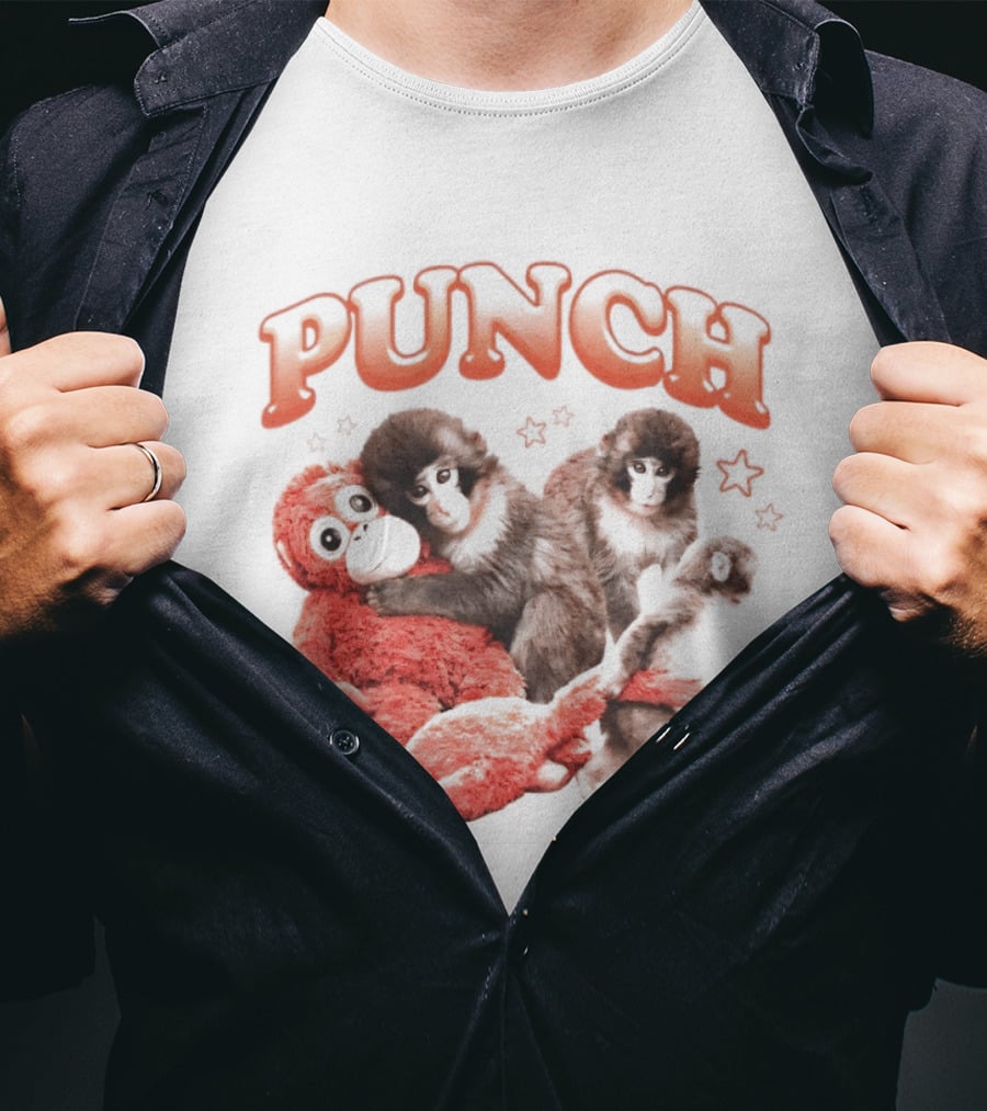 Punch The Monkey With Playful Puppet Friends T-Shirt