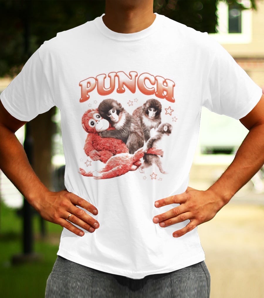 Punch The Monkey With Playful Puppet Friends T-Shirt