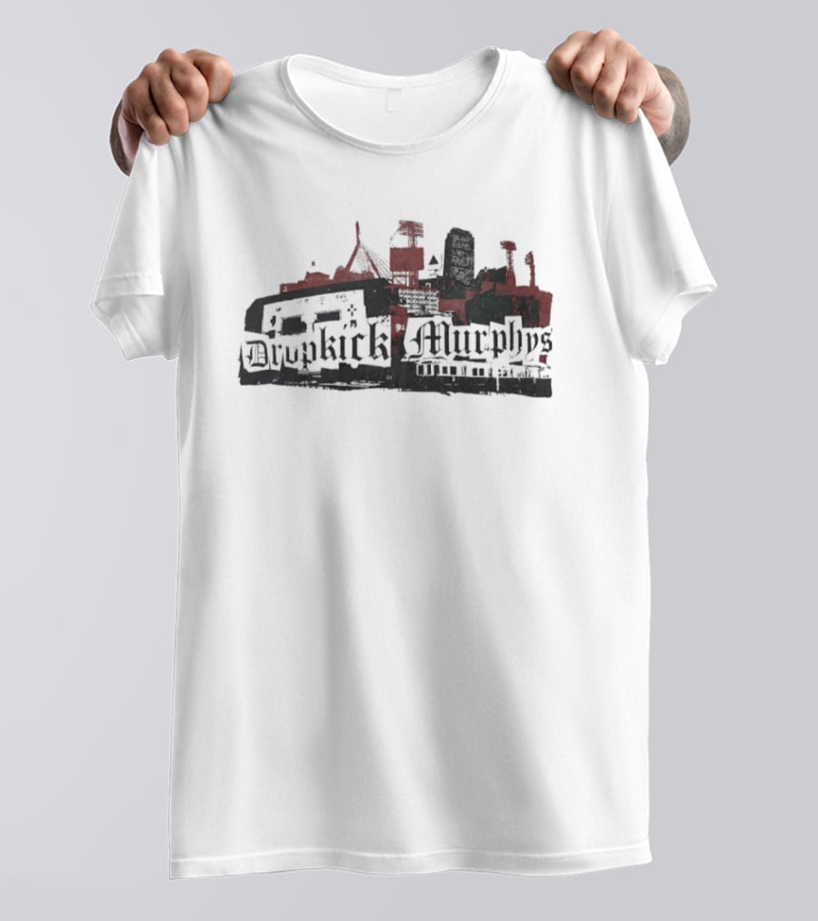 Dropkick Murphys Boston Skyline Band Merch T-Shirt