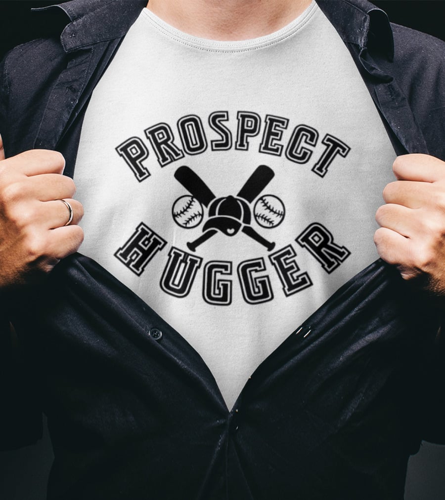 Prospect Hugger Crossed Baseball Bats And Balls T-Shirt