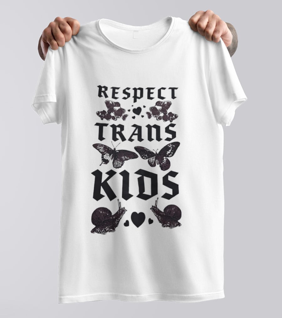 Respect Trans Kids Butterflies And Snails T-Shirt