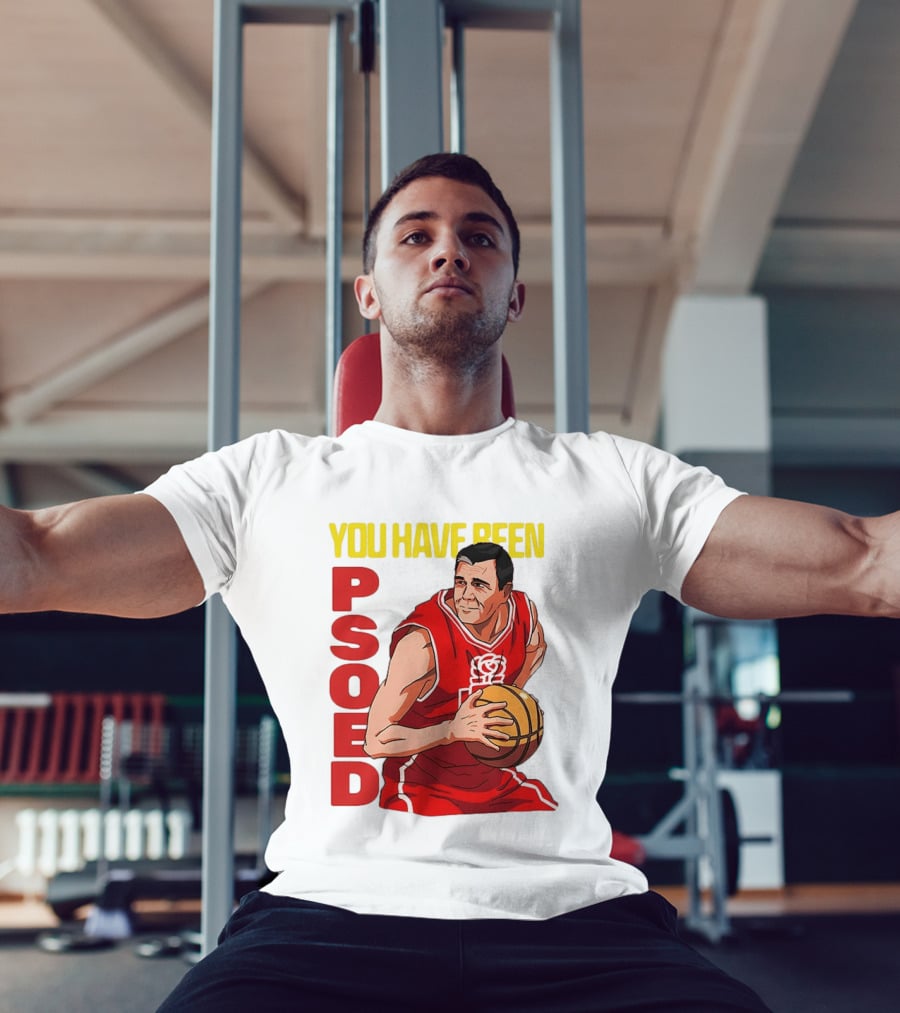You Have Been Psoed Basketball Player Red Jersey T-Shirt