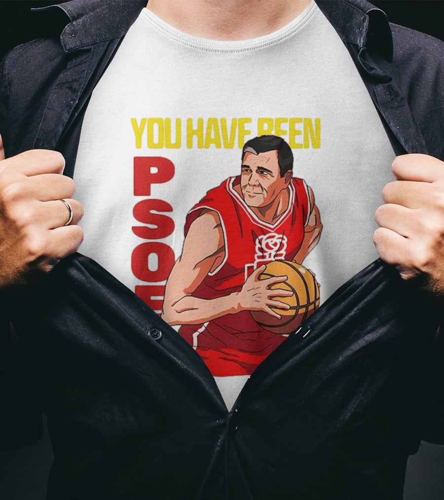 You Have Been Psoed Basketball Player Red Jersey T-Shirt