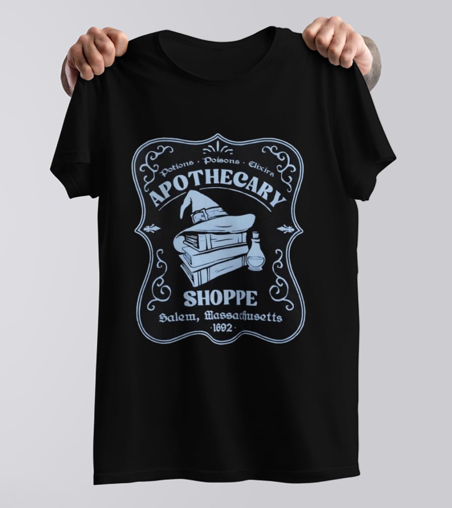 Apothecary Shoppe Potions Poisons Elixirs Salem Massachusetts 1692 T-Shirt