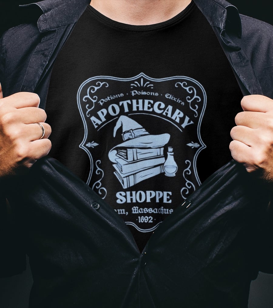 Apothecary Shoppe Potions Poisons Elixirs Salem Massachusetts 1692 T-Shirt