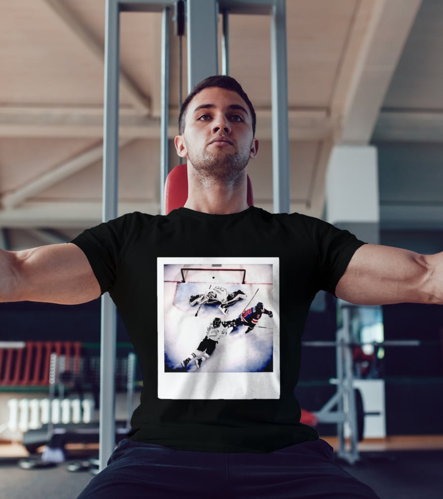 Women's Hockey USA Golden Goal Megan Keller Polaroid Picture T-Shirt