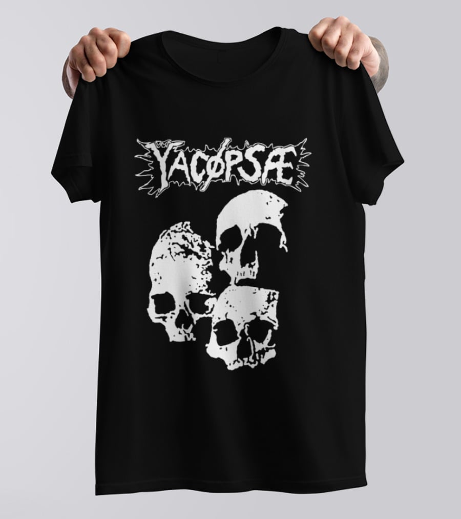 Yacopsae Skull Art Punk Band Merchandise T-Shirt