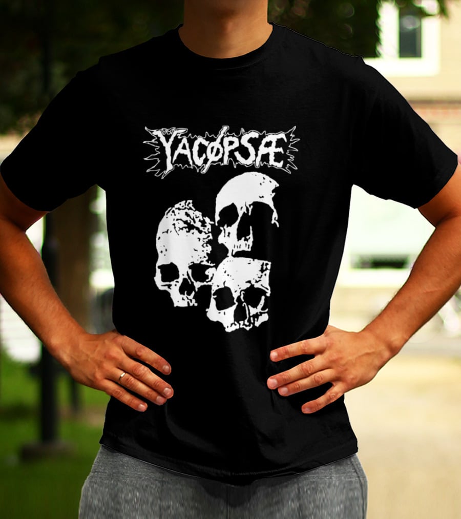Yacopsae Skull Art Punk Band Merchandise T-Shirt