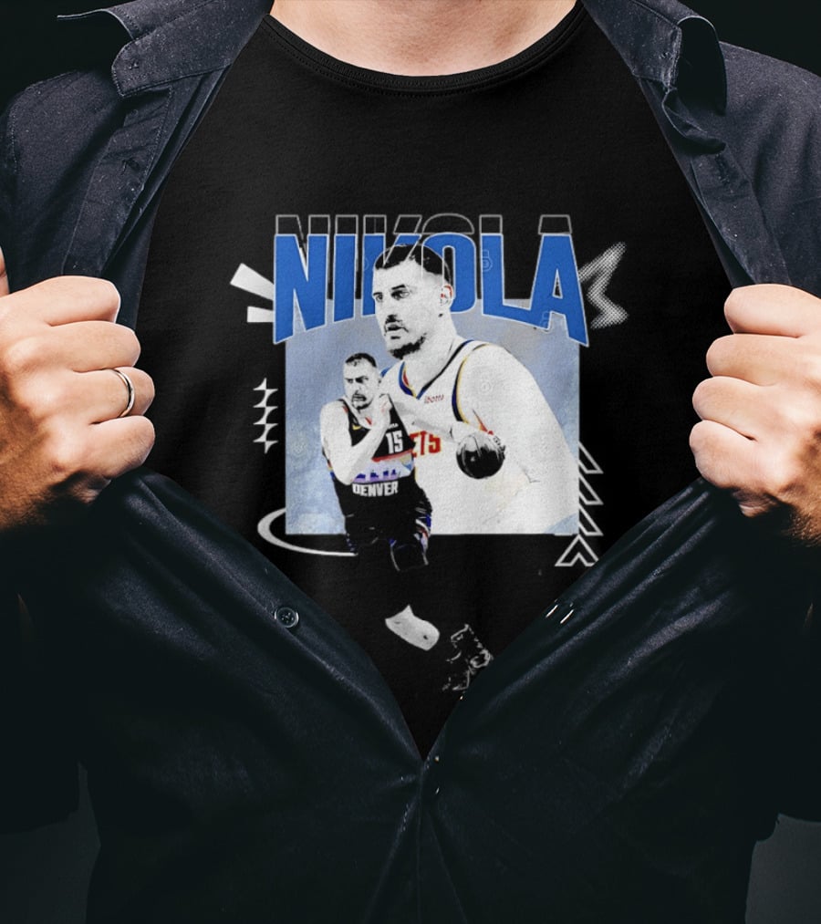 Denver Nuggets Nikola Jokic 15 Basketball T-Shirt