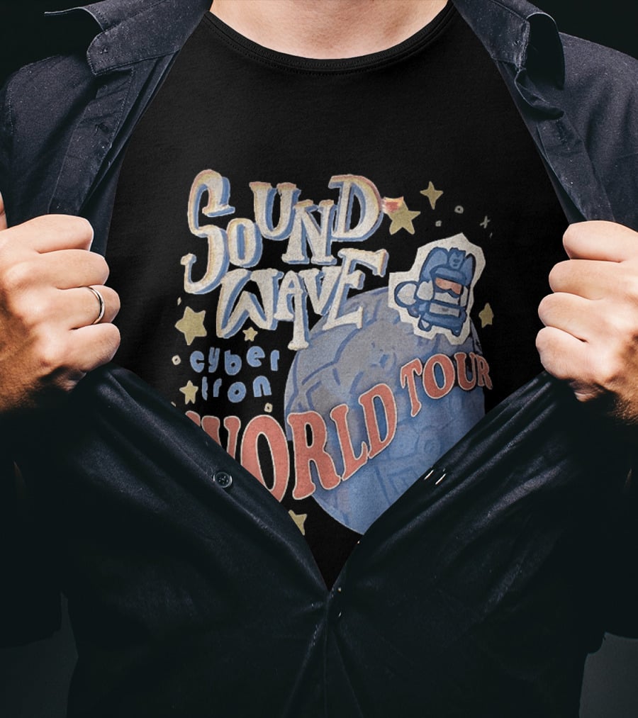Soundwave Cybertron World Tour Stars Iconic Character Adventure T-Shirt
