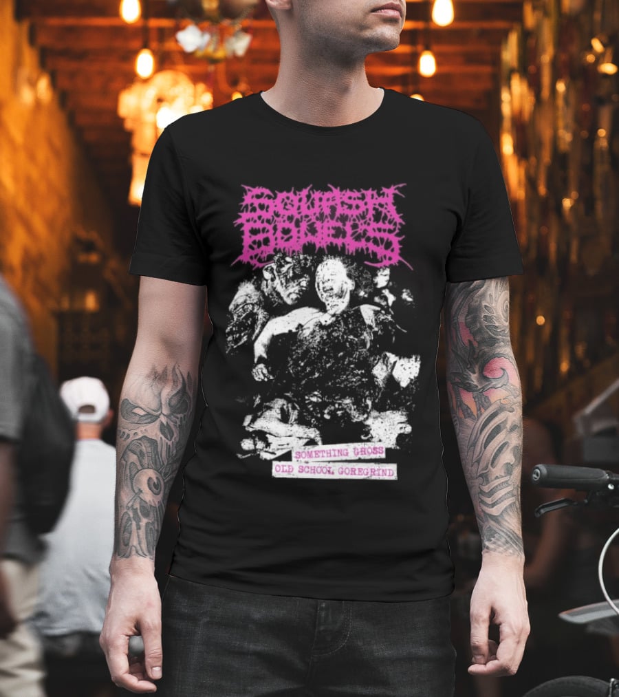 Squash Bowels Something Gross Old School Goregrind Pink Psychotic Gore T-Shirt