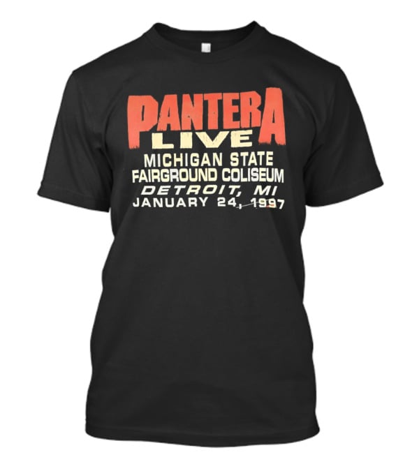 Pantera Live Michigan State Fairground Coliseum Detroit January 24 1997 T-Shirt