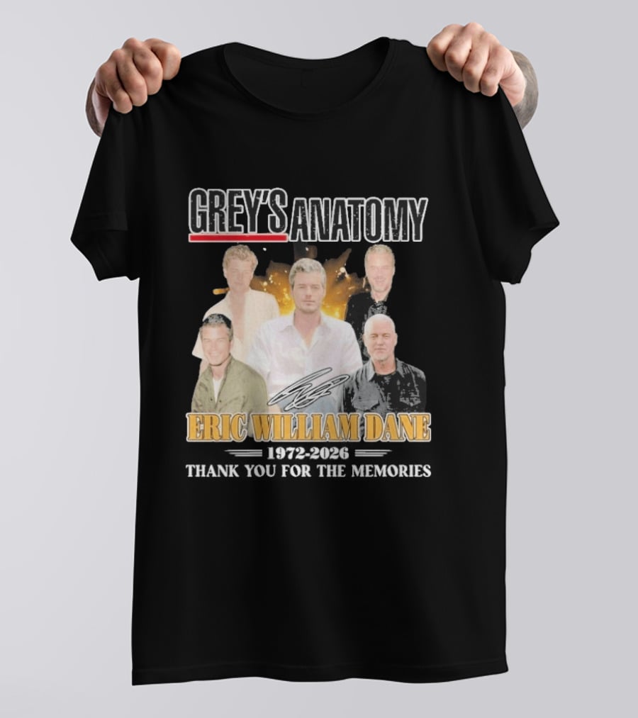 Eric William Dane Grey's Anatomy Thank You For The Memories T-Shirt
