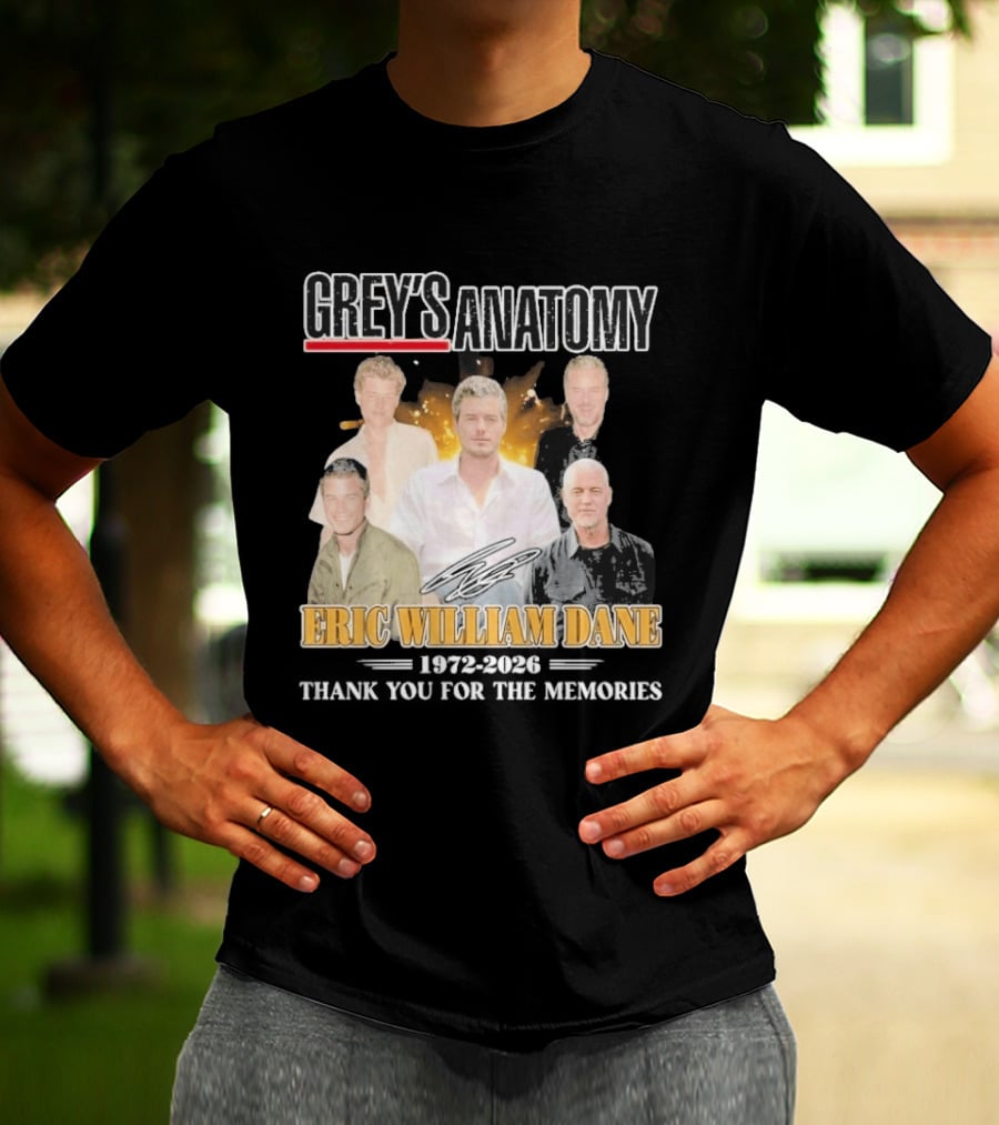 Eric William Dane Grey's Anatomy Thank You For The Memories T-Shirt