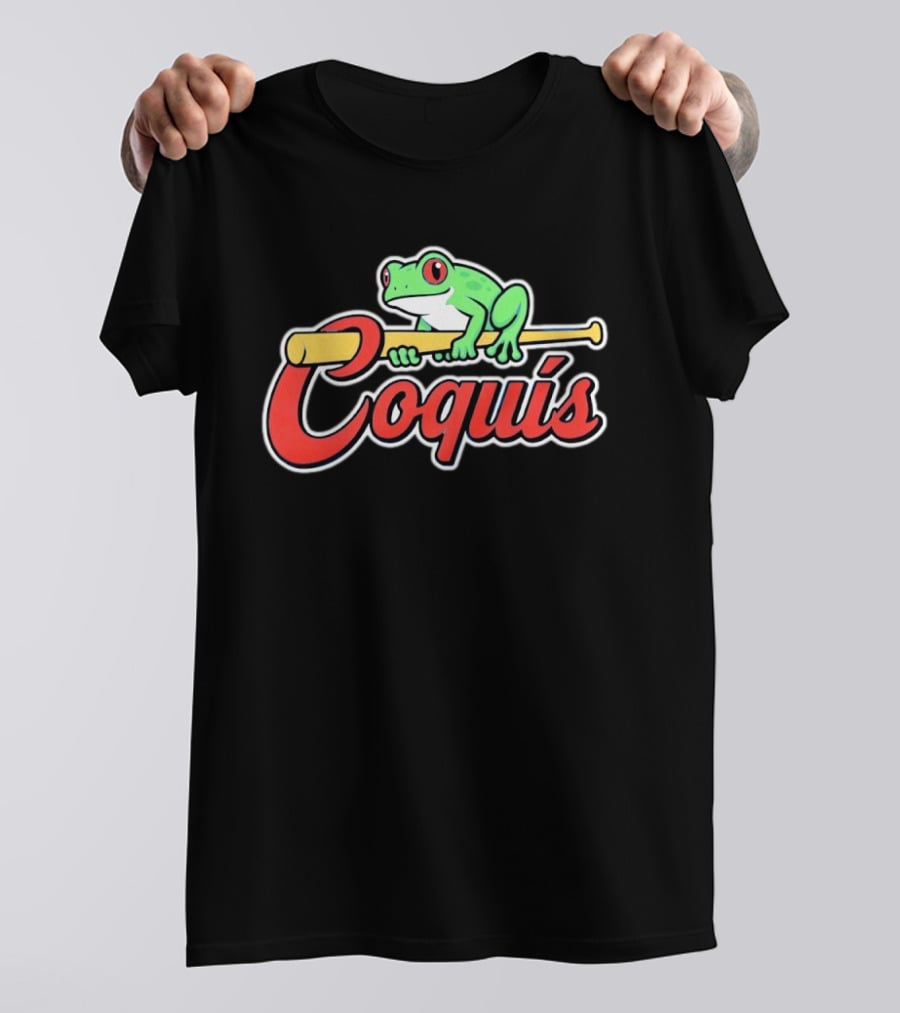 St Louis Cardinals Coquis Frog Baseball Bat Puerto Rico T-Shirt
