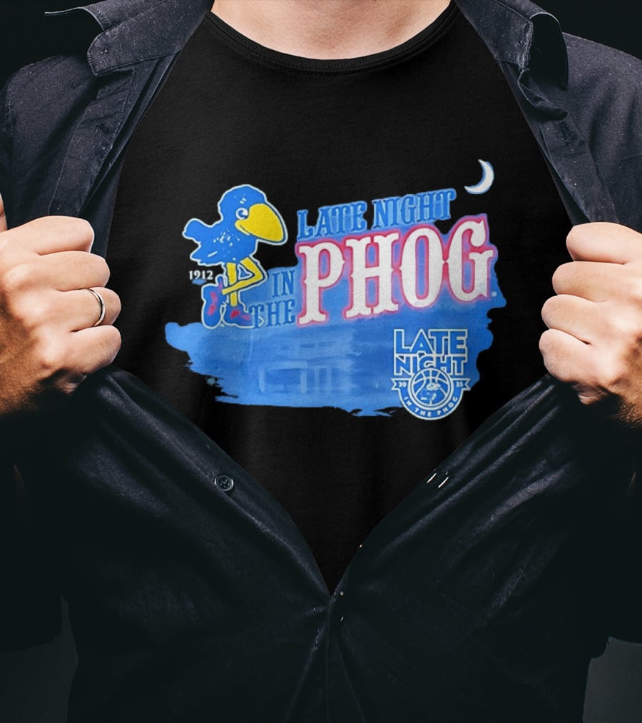 Late Night In The Phog Kansas Jayhawks Since 1912 Basketball Tradition T-Shirt
