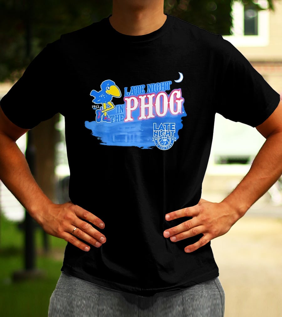 Late Night In The Phog Kansas Jayhawks Since 1912 Basketball Tradition T-Shirt