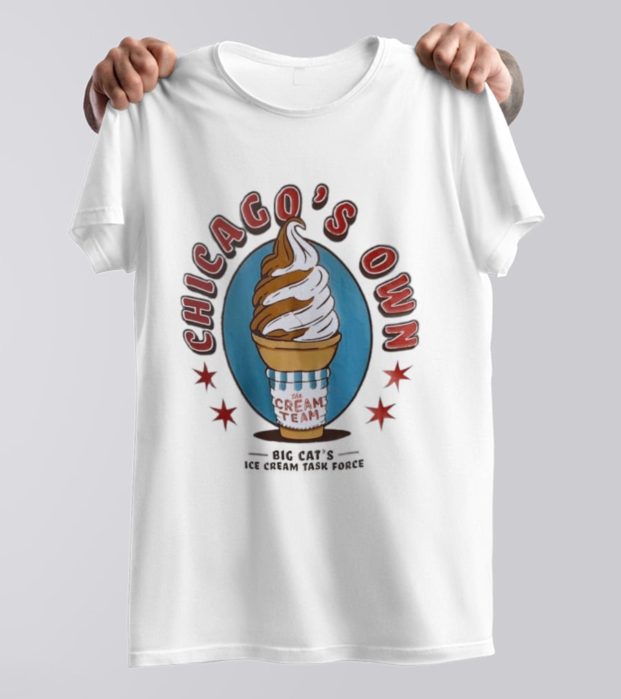 Chicago's Own The Cream Team Big Cat's Ice Cream Task Force T-Shirt