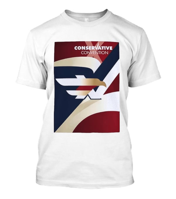 CONSERVATIVE CONVENTION Eagle American Flag T-Shirt
