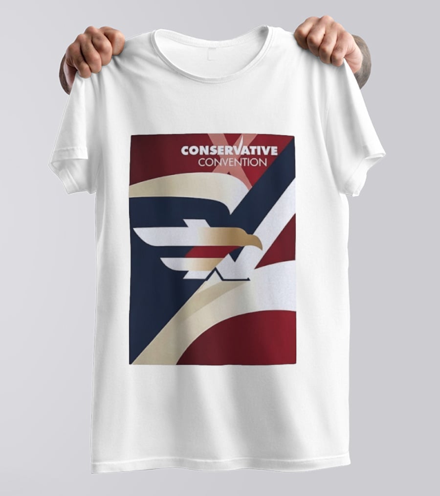 CONSERVATIVE CONVENTION Eagle American Flag T-Shirt