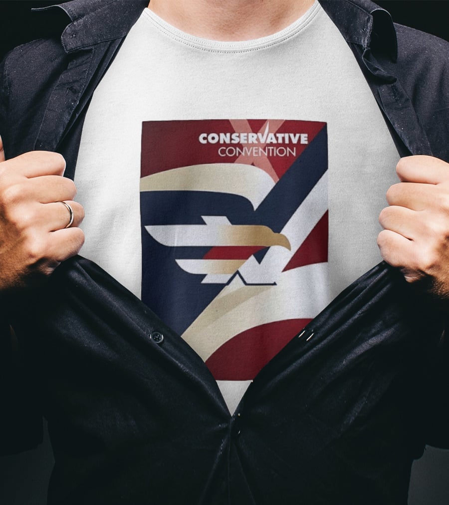 CONSERVATIVE CONVENTION Eagle American Flag T-Shirt