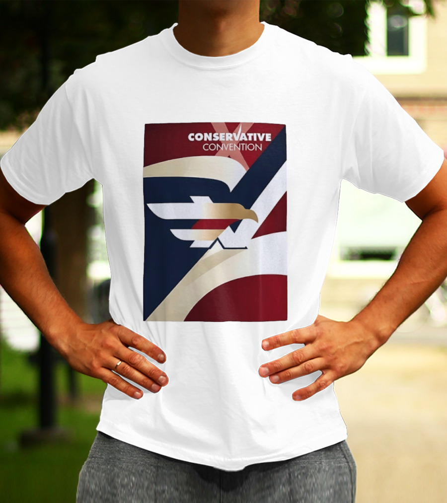 CONSERVATIVE CONVENTION Eagle American Flag T-Shirt