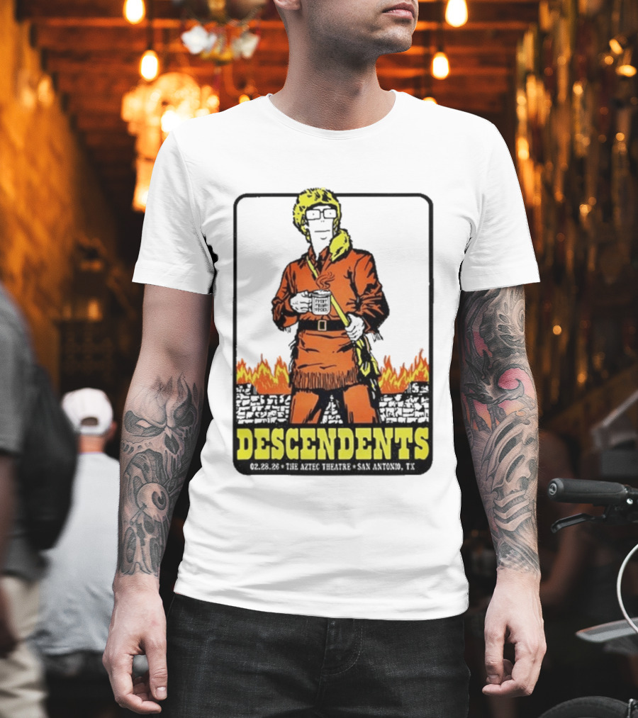 Descendents Coffee Aztec Theatre San Antonio Feb 28 2026 T-Shirt