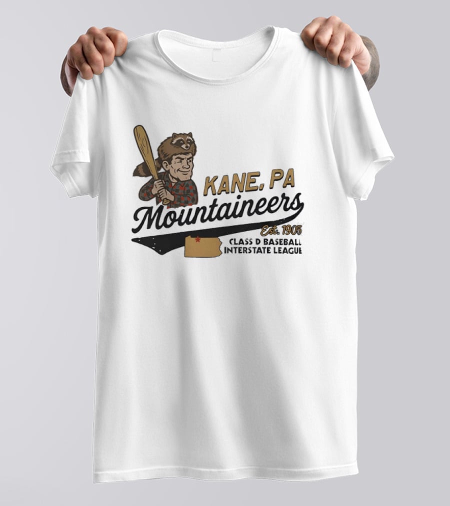 Kane Mountaineers Kane PA Est 1905 Class D Baseball Interstate League T-Shirt