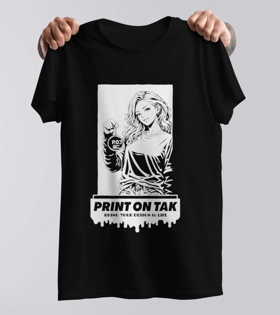 PRINT ON TAK Beautiful Girl Holding POT Bring Your Vision To Life T-Shirt