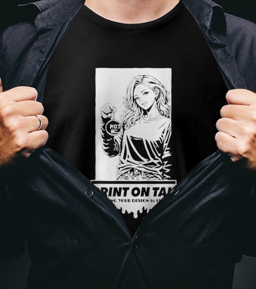 PRINT ON TAK Beautiful Girl Holding POT Bring Your Vision To Life T-Shirt