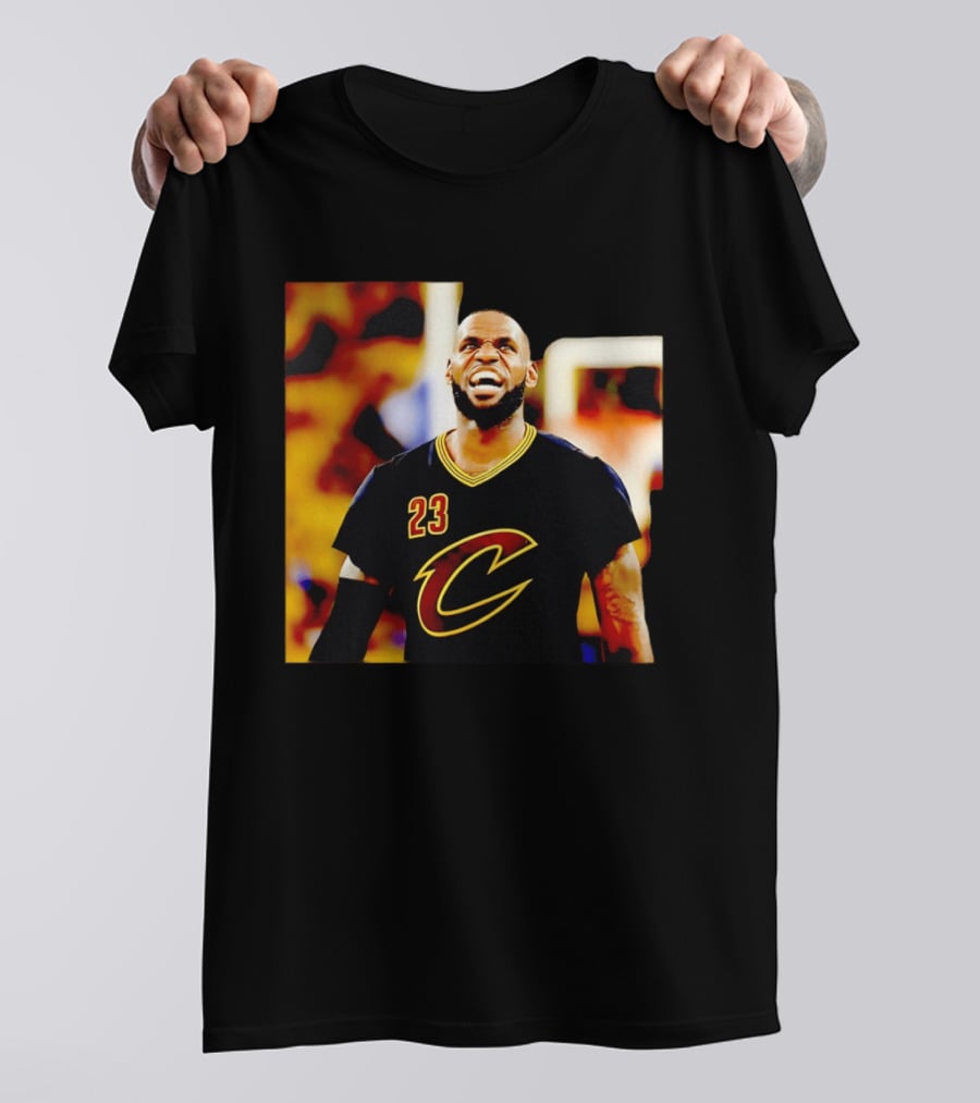 LeBron James Cleveland Cavaliers 23 Iconic Basketball Image T-Shirt