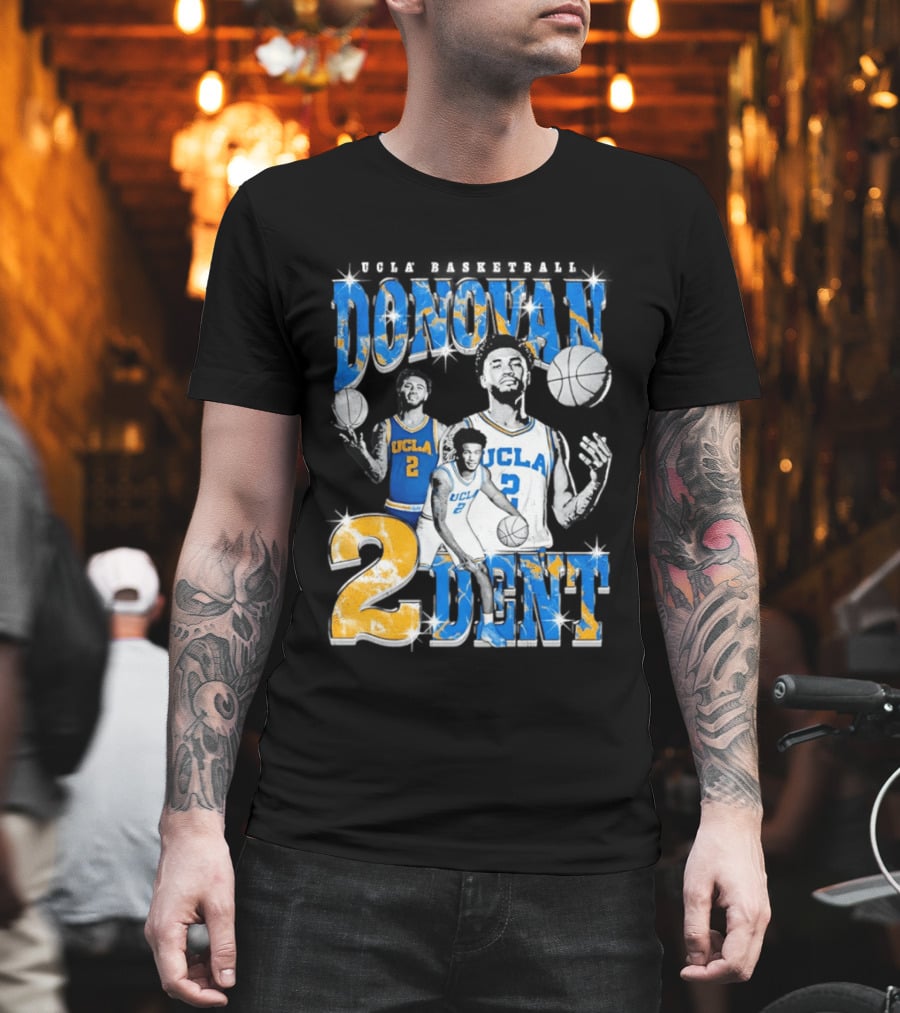 Donovan Dent 2 UCLA Bruins Basketball Player Vintage Team Spirit T-Shirt