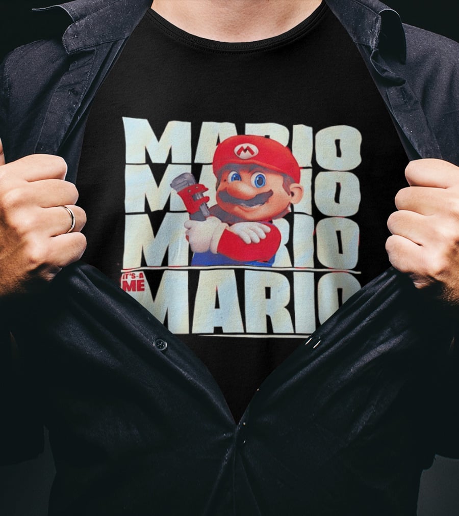 Mario Bros Red Movie It's A Me T-Shirt
