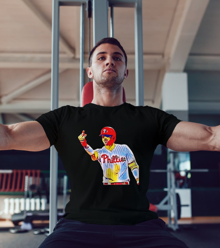 Philadelphia Phillies Nick Castellanos Gesture Baseball Moment T-Shirt