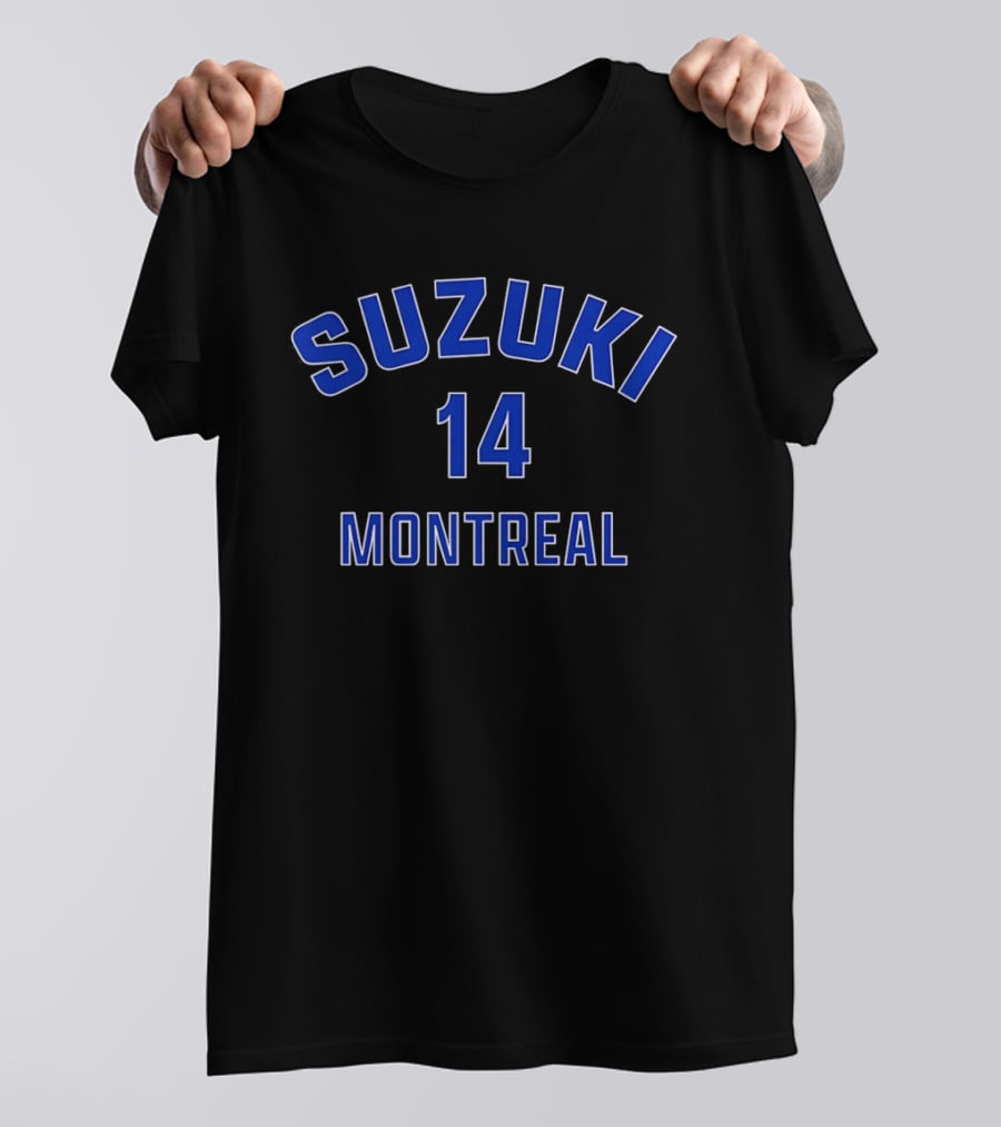 Nick Suzuki 14 Montreal Canadiens Montréal Hockey T-Shirt