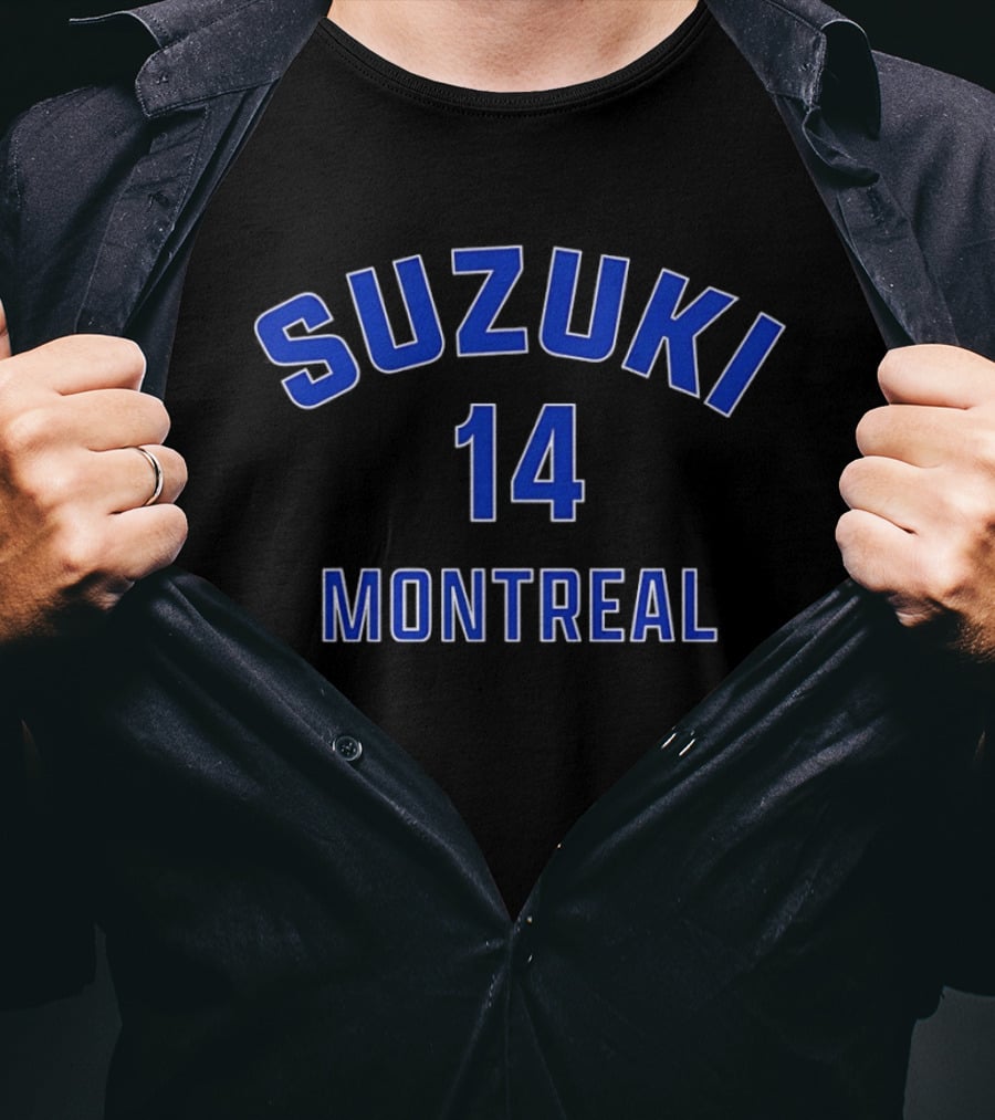 Nick Suzuki 14 Montreal Canadiens Montréal Hockey T-Shirt