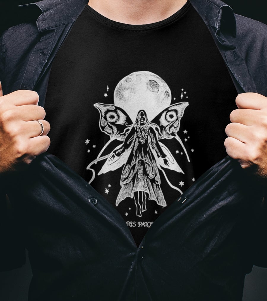 Paris Paloma Mothman Moon Scene T-Shirt