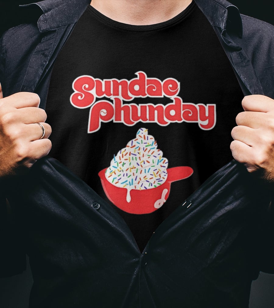 Philadelphia Phillies Sundae Phunday Ice Cream Helmet Sprinkle Delight T-Shirt